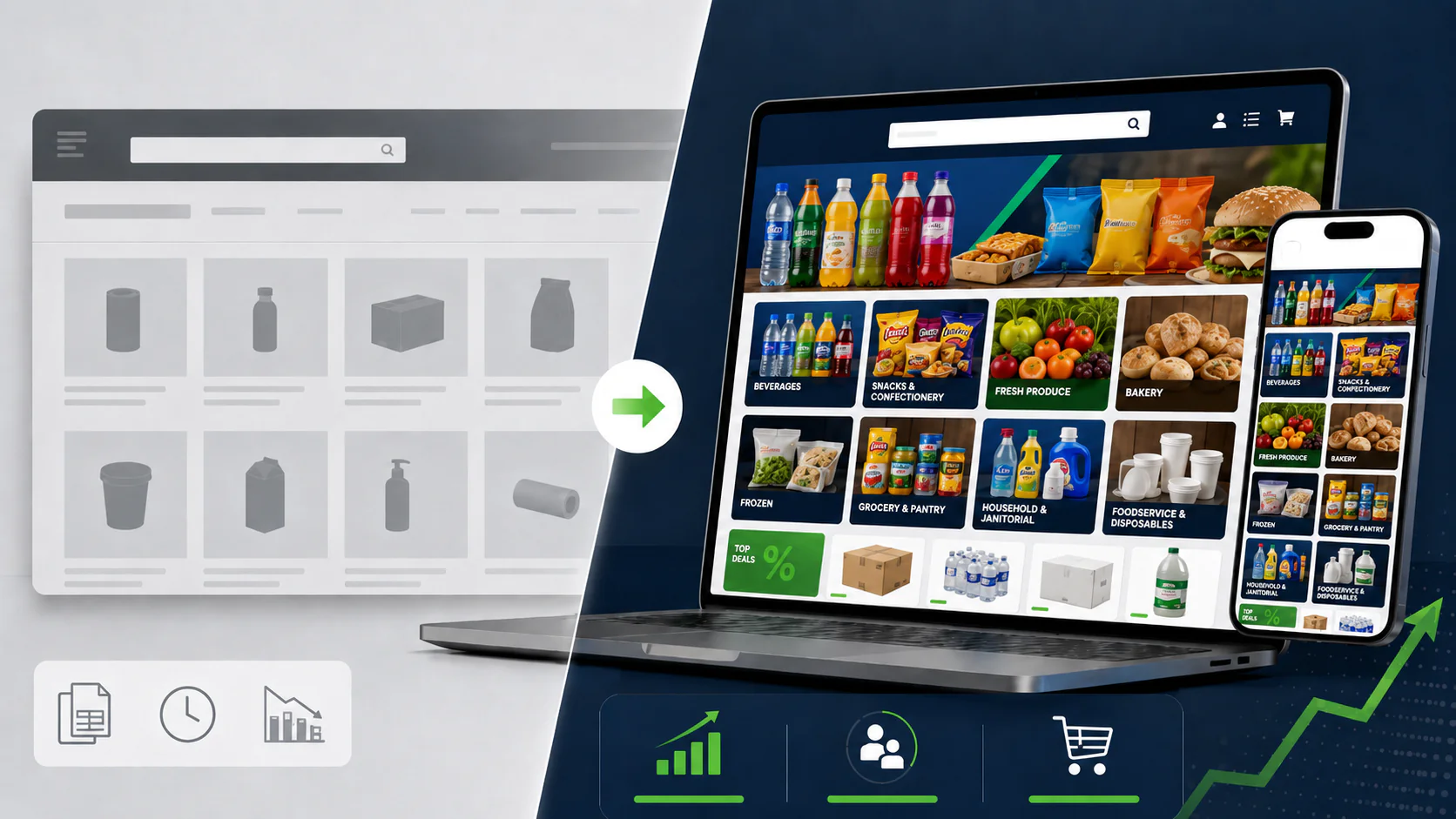 B2B e-commerce digital storefront visual