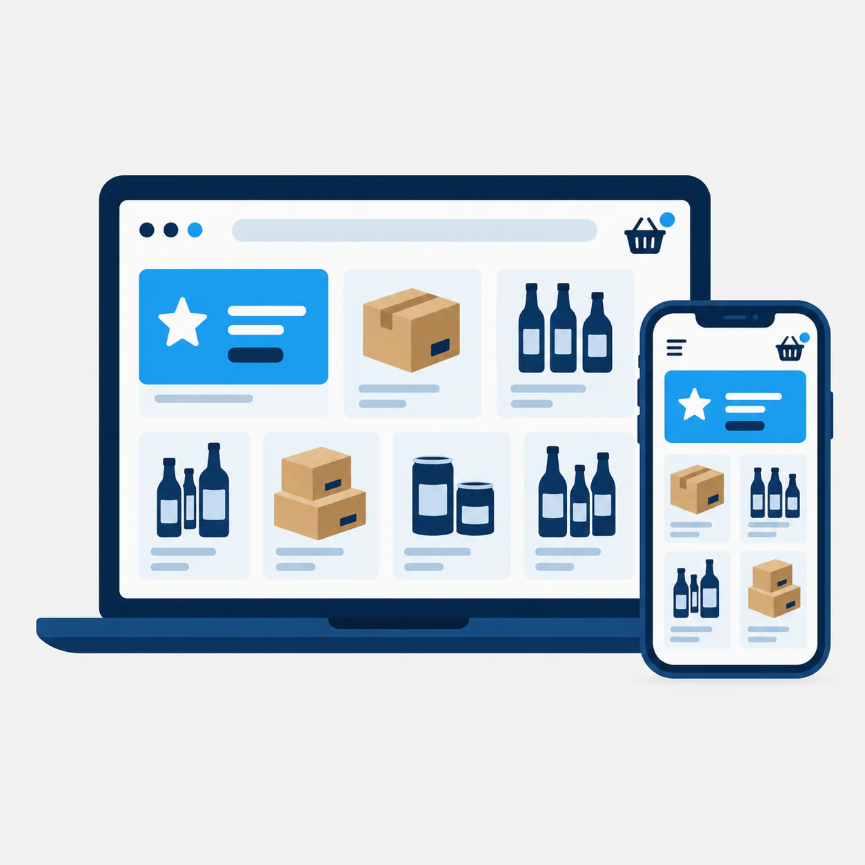 ProConnect Commerce wholesale ordering on laptop and mobile