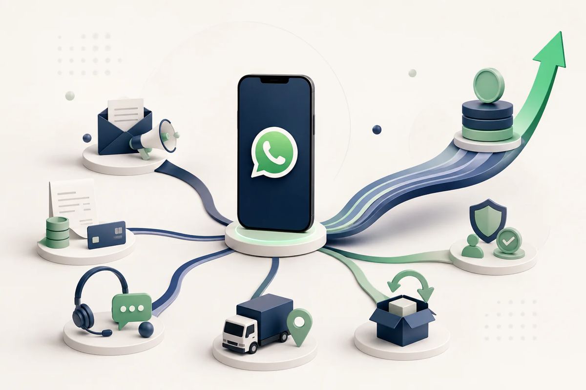 WhatsApp at the centre of a business: marketing, payments, customer service, deliveries, substitutions and compliance